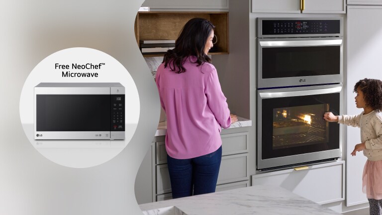 Purchase an eligible LG wall oven for a free microwave